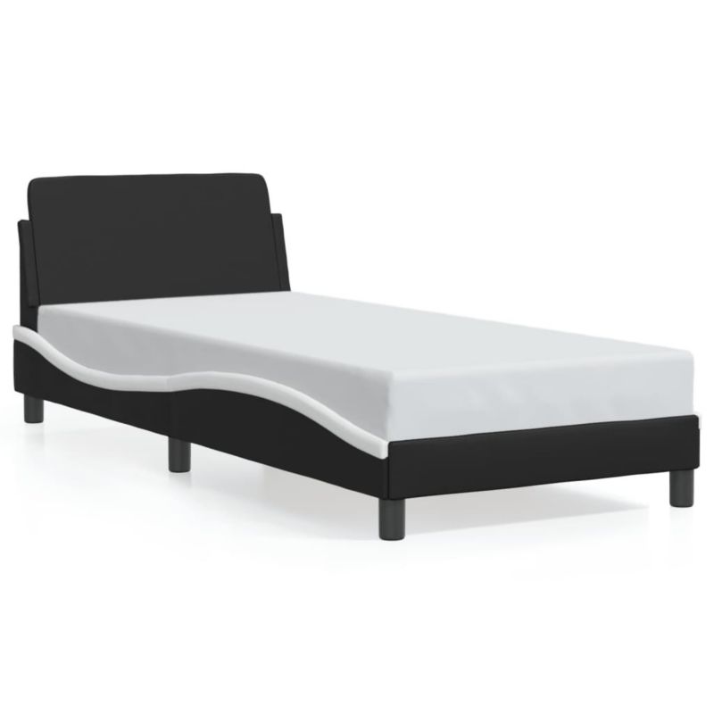 Łóżko tapicerowane WaszeMeble 90x190 cm czarne WM-373103 1 szt.