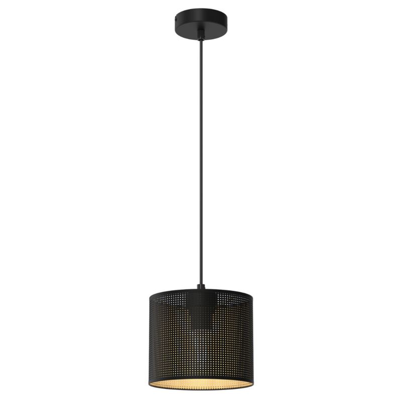 Lampa wisząca Luminex Loft Shade czarny matowa-złota wym: 110 x 18 x 18 cm 1xE27 x 15W 1 szt.