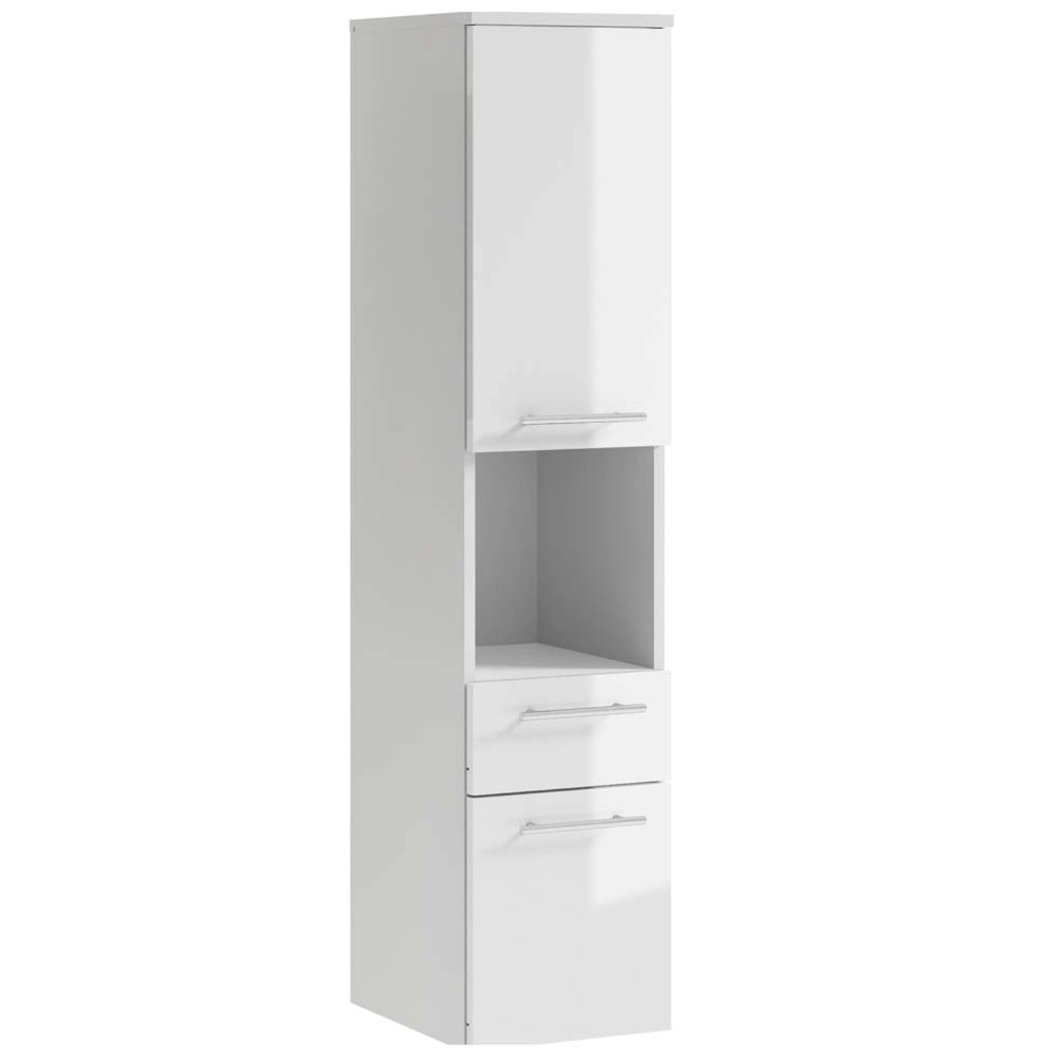 Słupek Rita wysoki 30 x 30 x 131 cm biały połysk