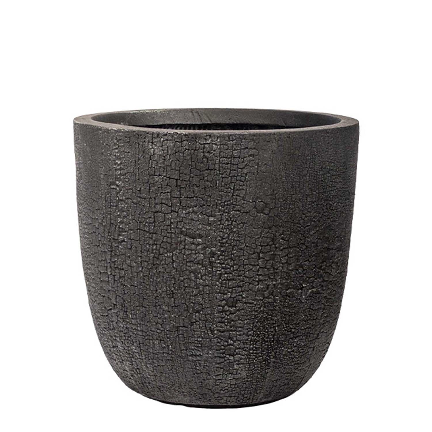 Donica ceramiczna Preto czarna - 35 cm