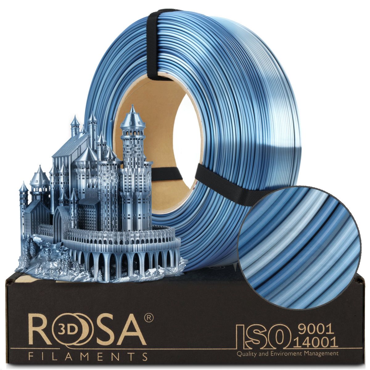 Filament 3D ReFill PLA Multicolour Silk Pacific