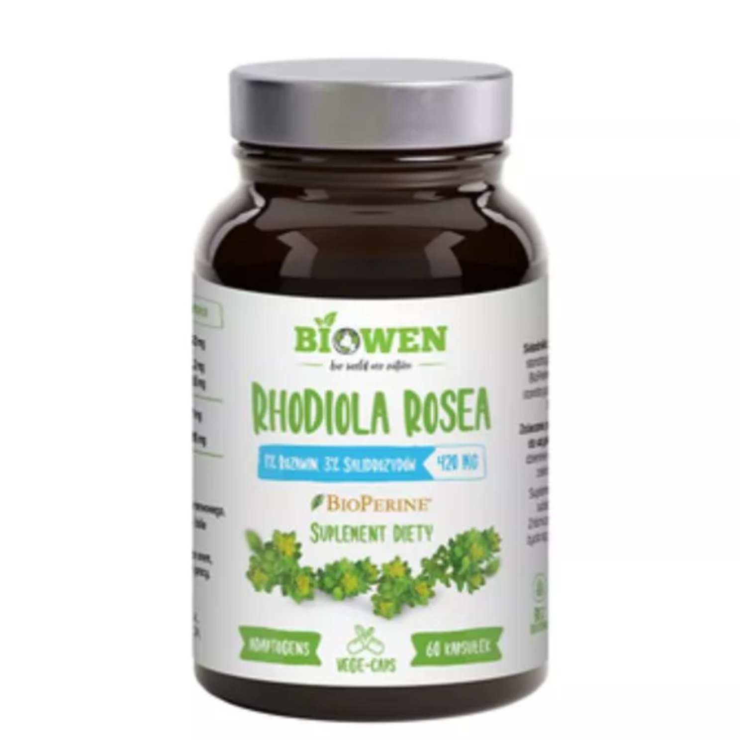 Biowen - bio rhodiloa rosea na wsparcie układu nerwowego, 420 mg, 60 kapsułek