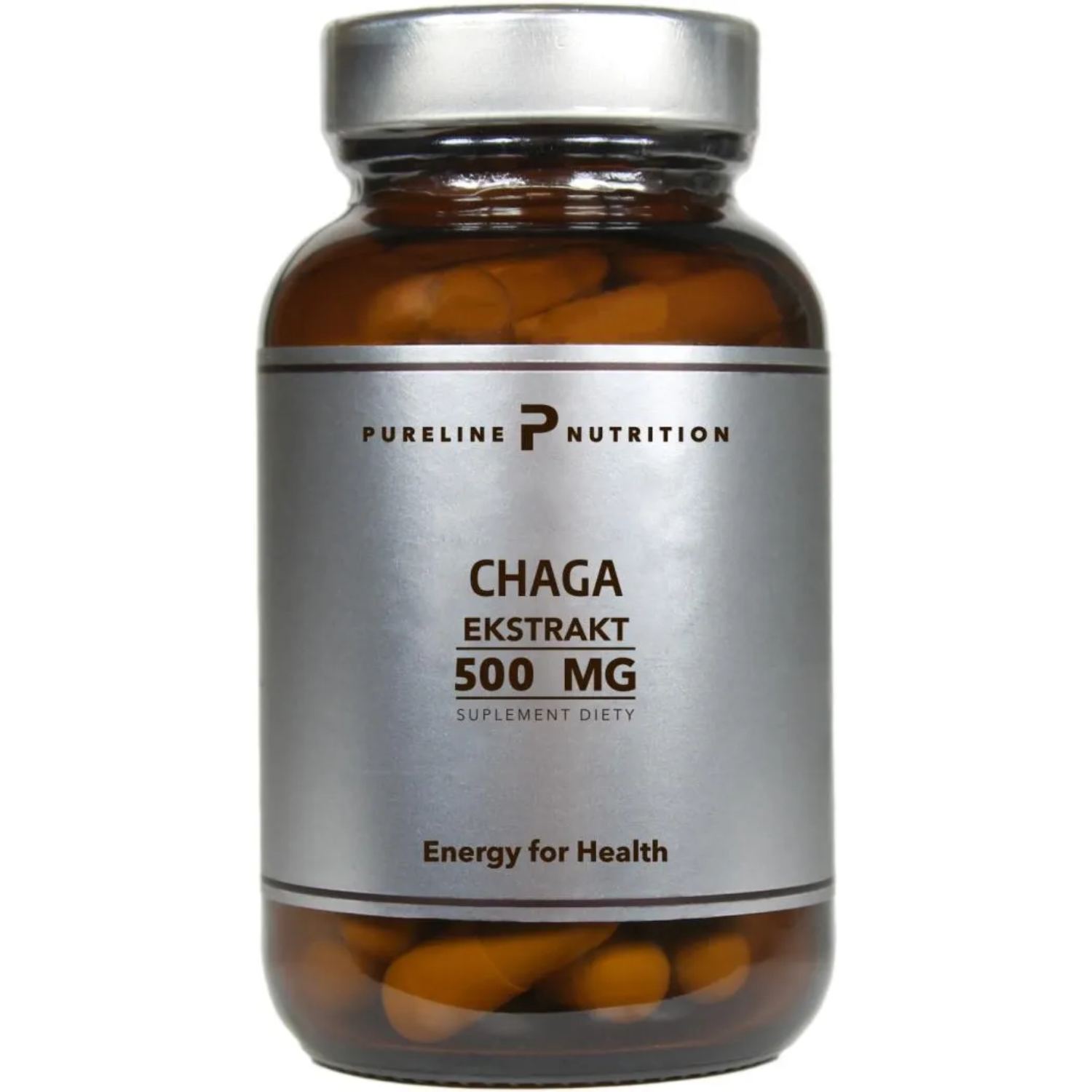 Pureline nutrition chaga 500 mg, 60 kapsułek