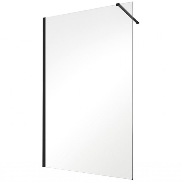 BESCO Kabina prysznicowa WALK-IN ECO-N BLACK 120x195 szkło transparen