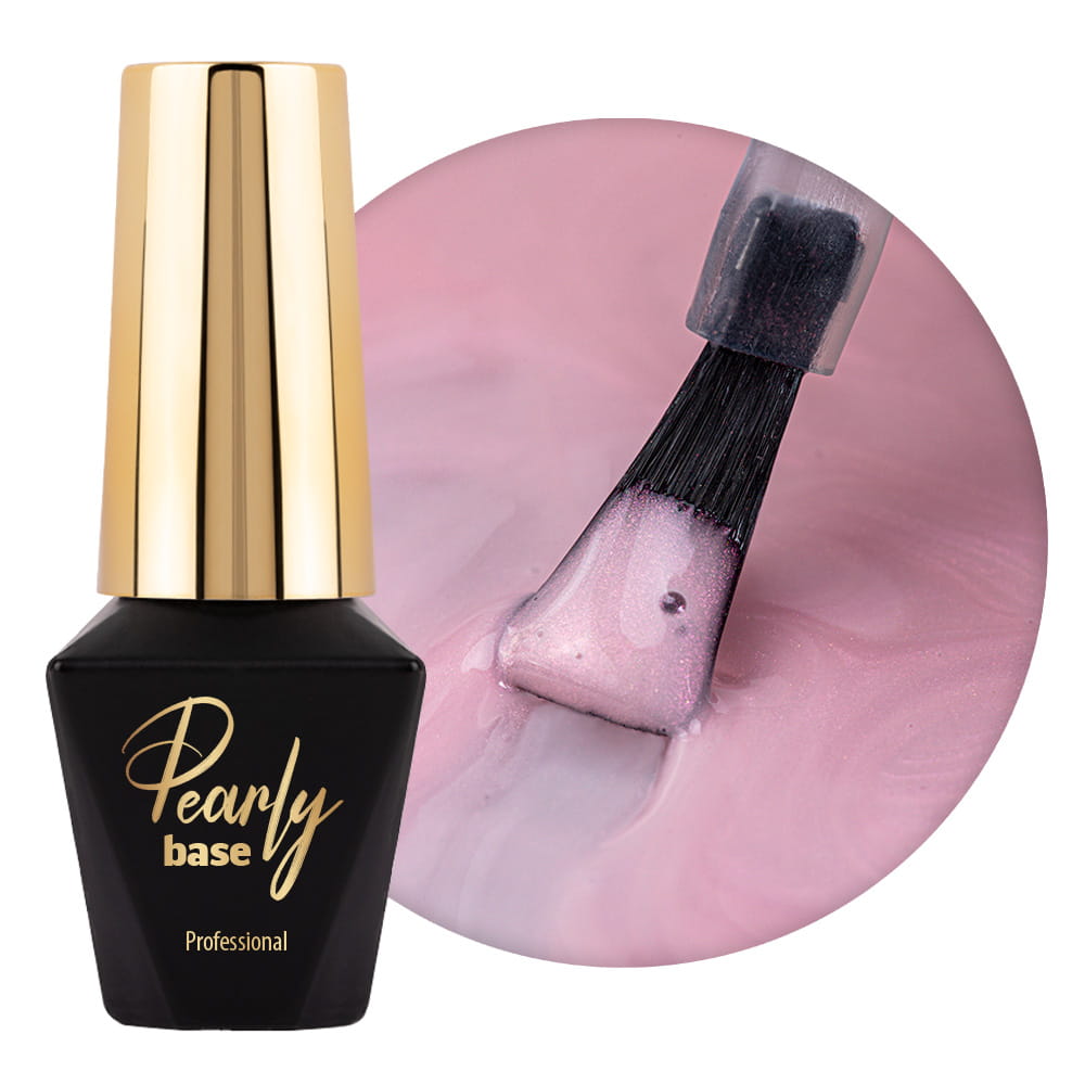 Baza budująca do paznokci MollyLac Pearly Base Orchid 10 g