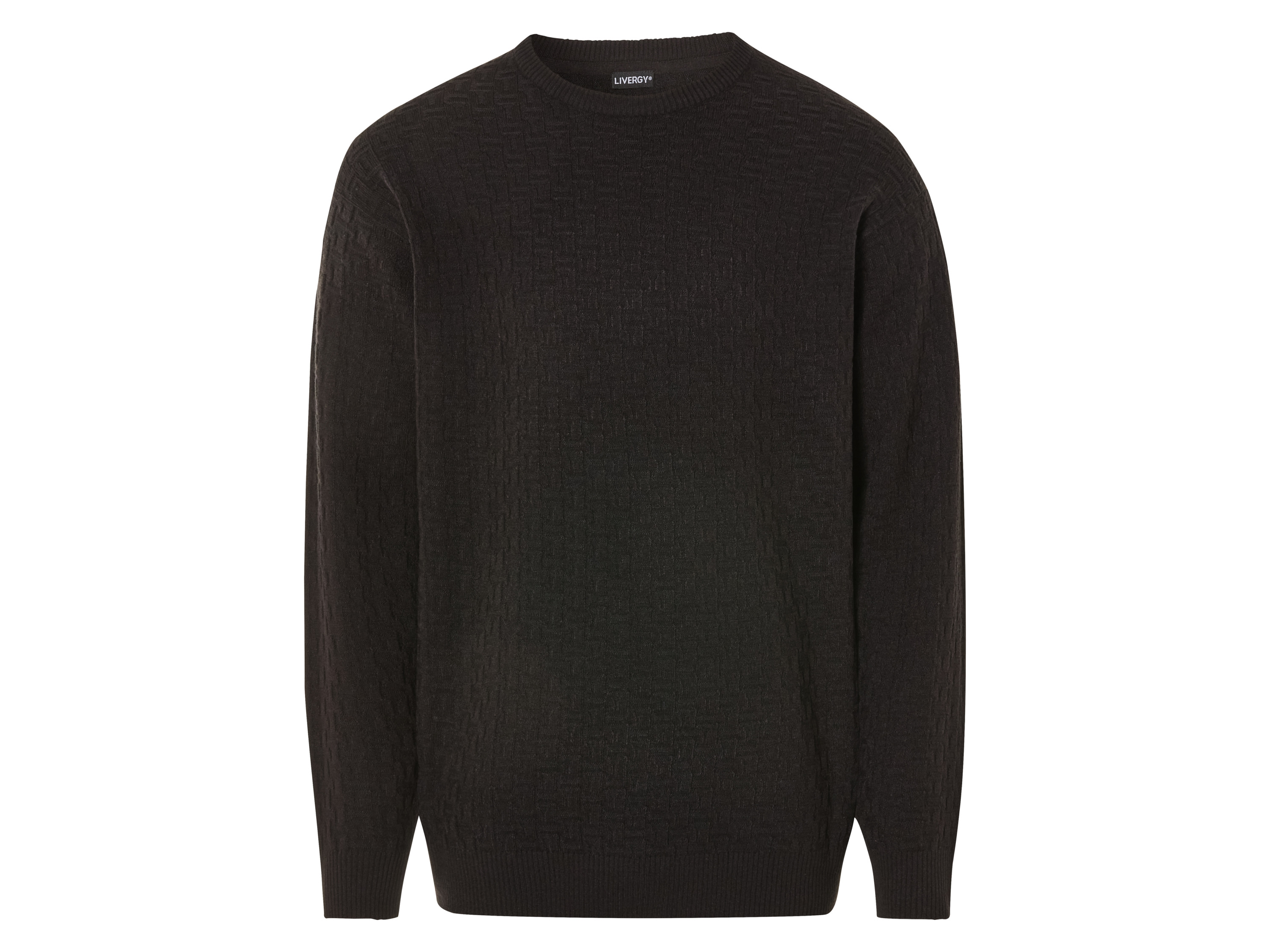 Livergy Sweter męski, luźny krój S44/46, Czarny
