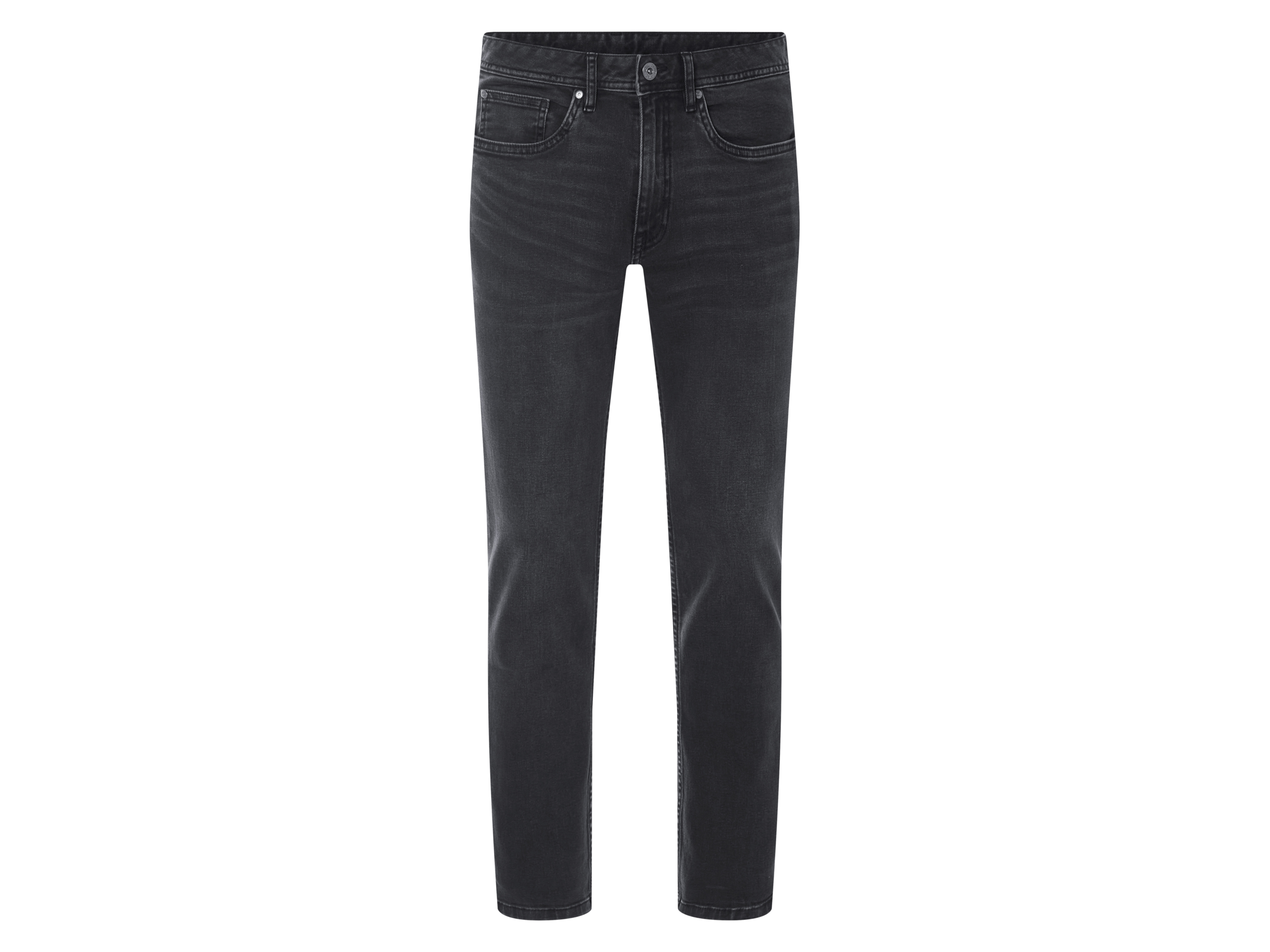 esmara Men Jeansy slim fit męskie, Szary, 54 (38/32), Wysoka zawartość bawełny, 5-kieszeniowy styl, Optymalne dopasowanie