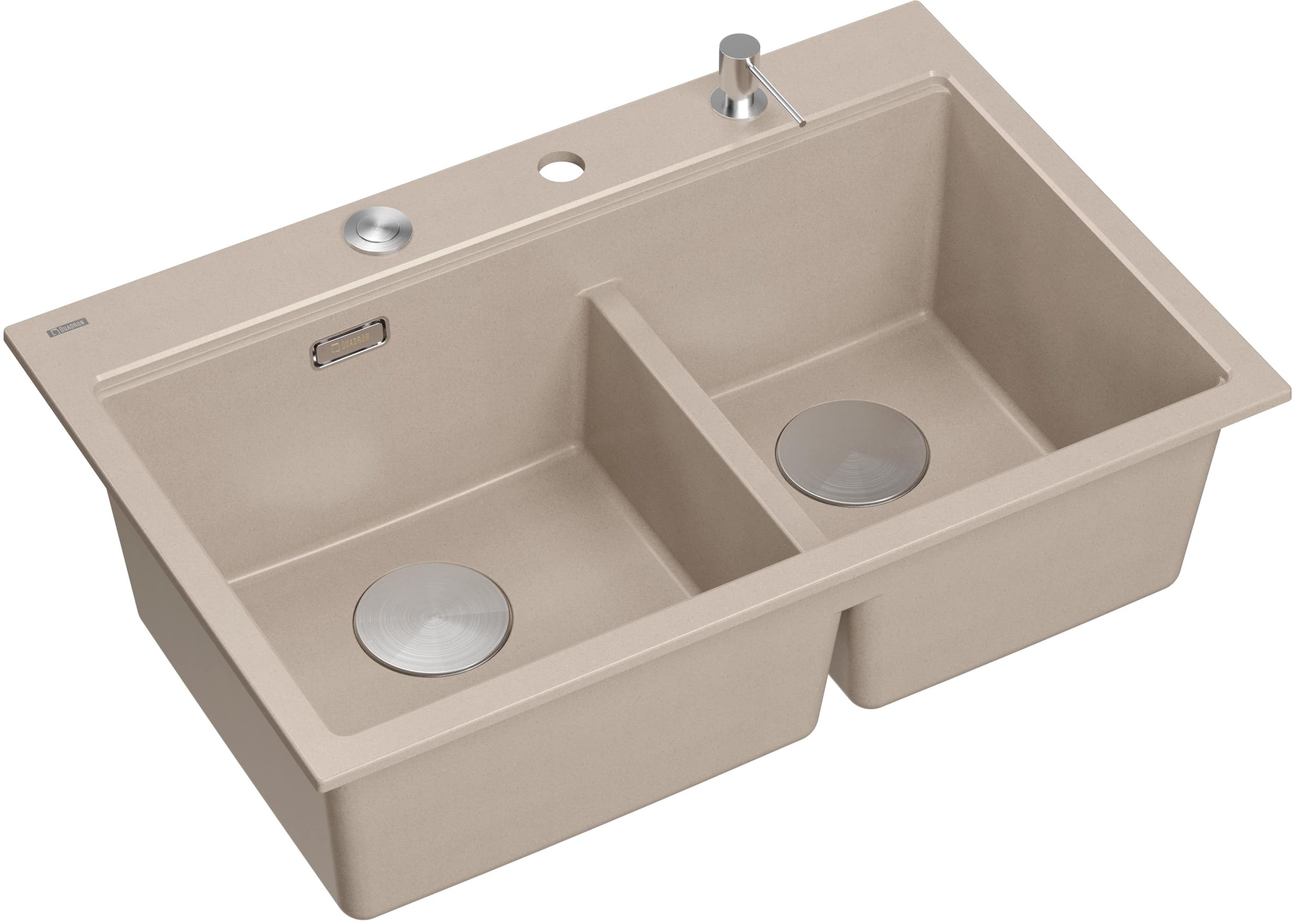 Darmowa Dostawa - Zlewozmywak GraniteQ 76x50 cm beżowy Quadron Marc 120 HQC7650U2BS