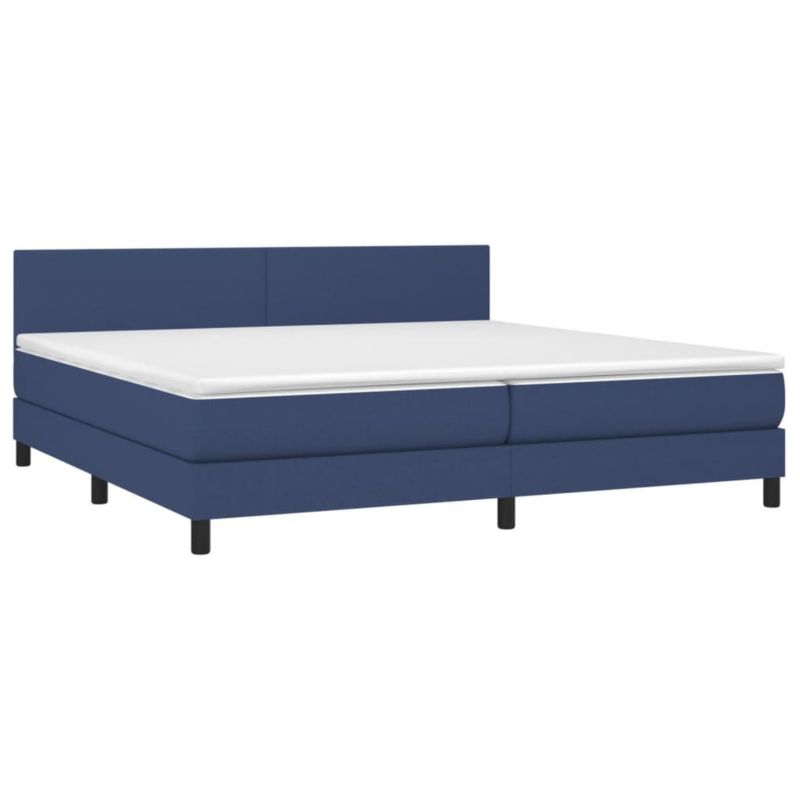 Łóżko kontynentalne WaszeMeble 200x200 cm niebieskie WM-3133027 1 szt.