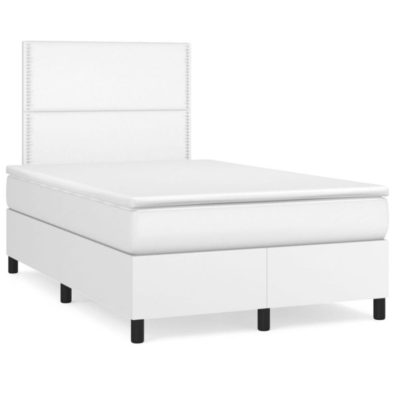 Łóżko kontynentalne WaszeMeble 120x200 cm białe WM-3142774 1 szt.