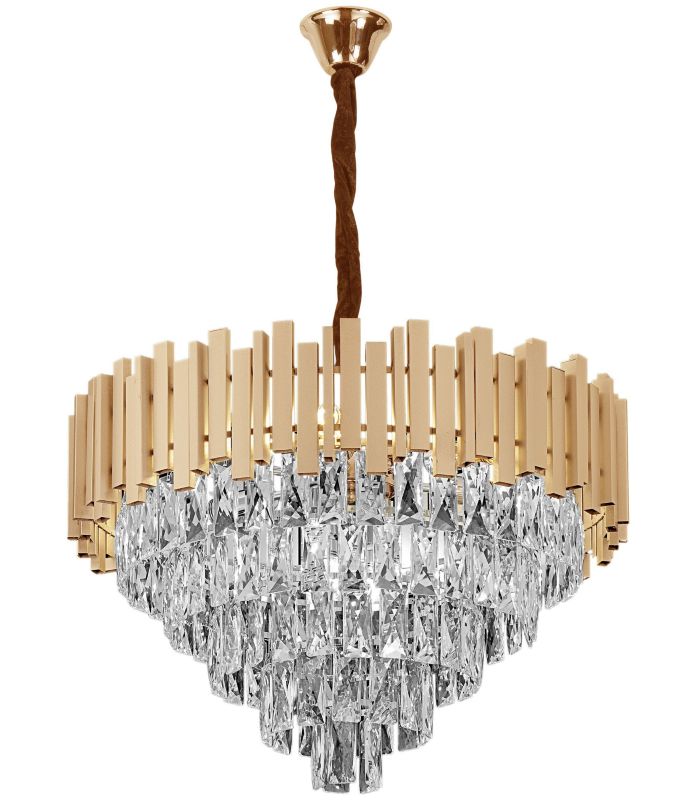 Lampa Sufitowa Wisząca Toolight G052-Cp Złoty 1 Szt