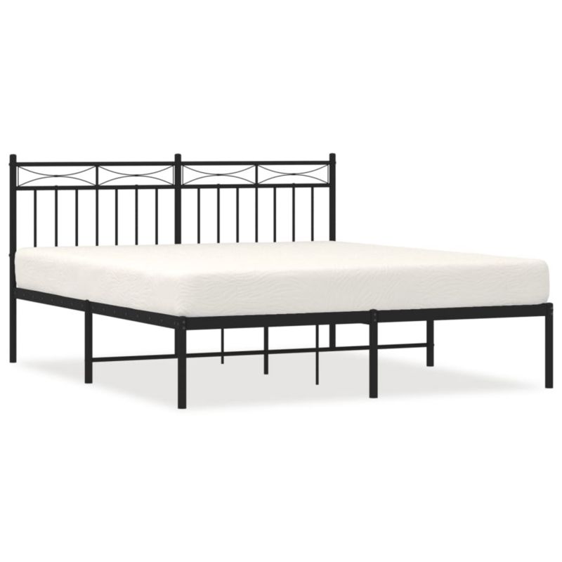Łóżko metalowe WaszeMeble 160x200 cm czarny WM-373694 1 szt.