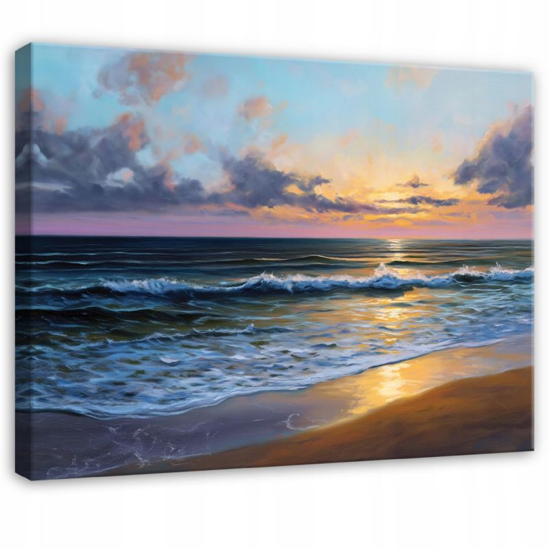 Obraz WALLARENA Do Sypialni Salonu Na Płótnie Plaża Morze Natura 120x80 cm 1 szt.