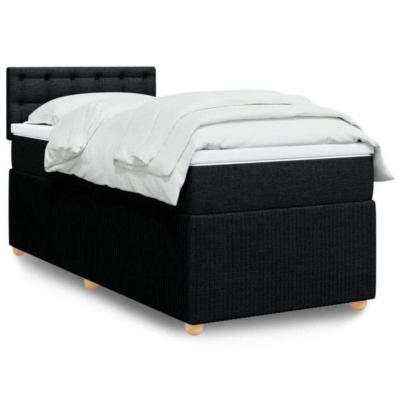 Łóżko kontynentalne WaszeMeble 90x200 cm czarne WM-3287355 1 szt.