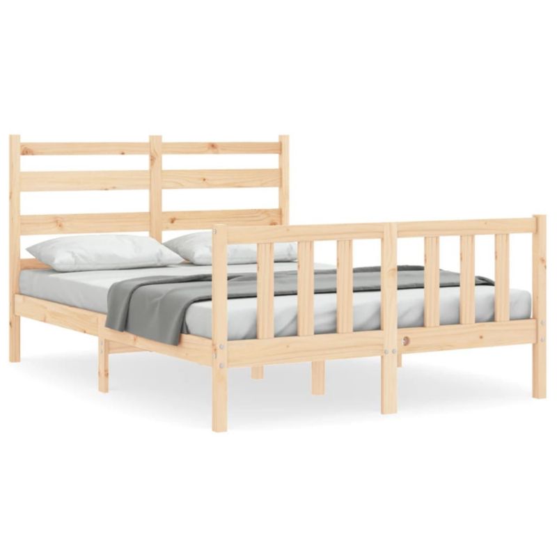 Łóżko drewniane WaszeMeble 120x200 cm brązowe WM-3192031 1 szt.