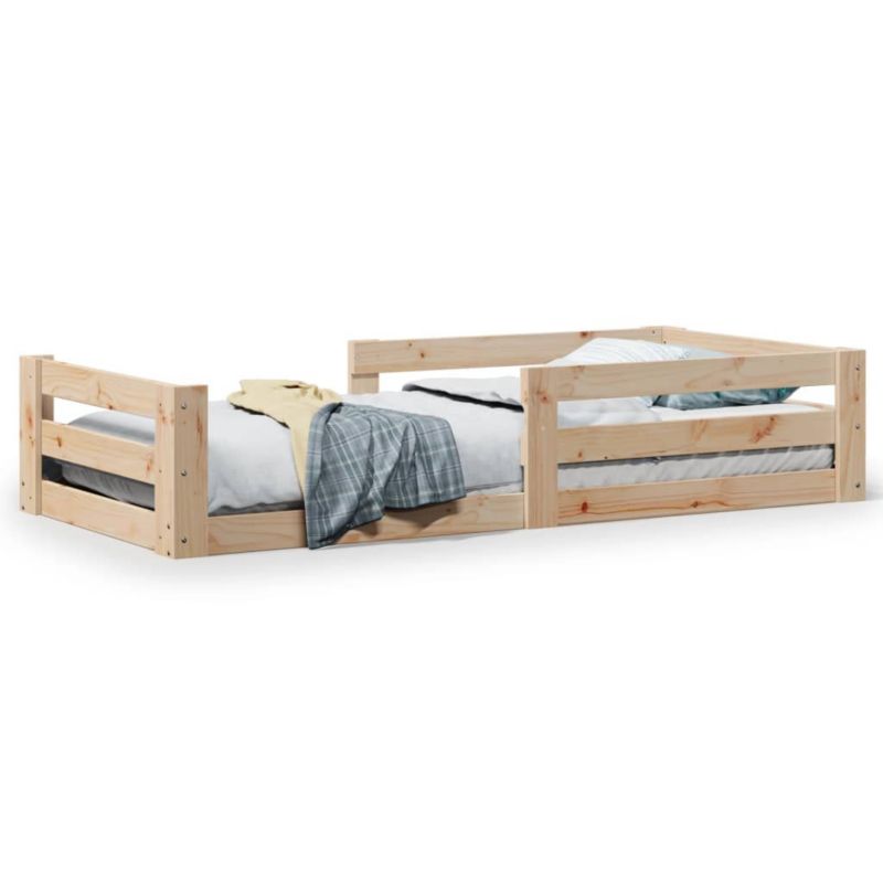 Łóżko drewniane WaszeMeble 90x190 cm brązowe WM-855693 1 szt.