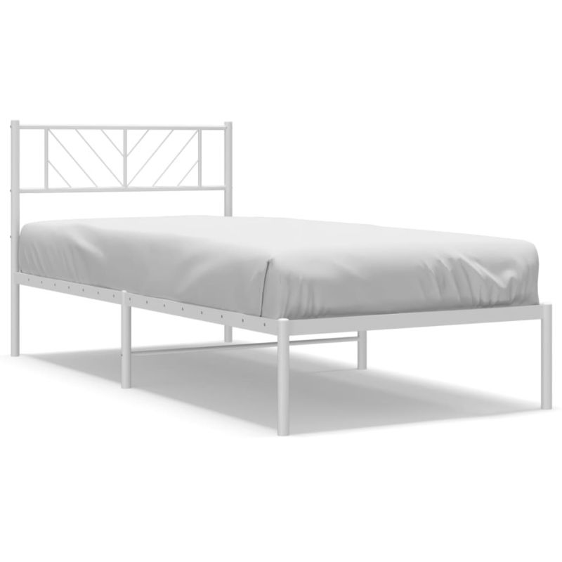 Łóżko metalowe WaszeMeble 75x190 cm biały WM-372218 1 szt.