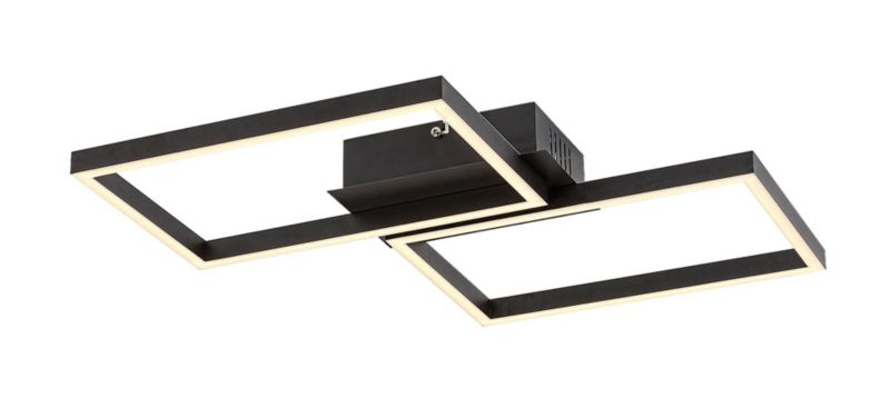Lampa sufitowa wisząca Rabalux Ludano 0323 czarny matowa-biała pilot wbudowany LED 40W 1 szt.