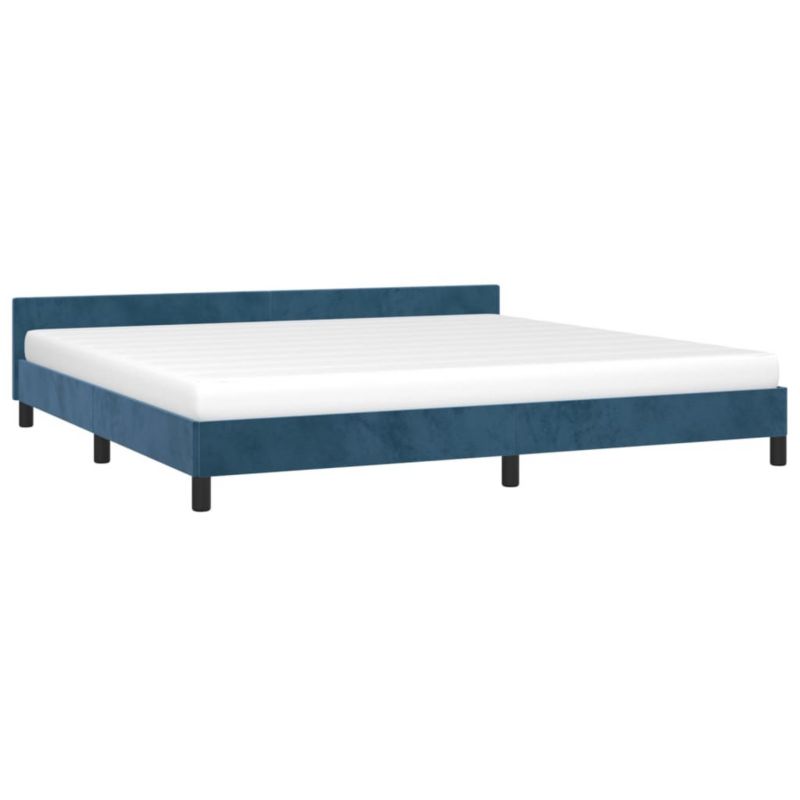 Łóżko tapicerowane WaszeMeble 200x200 cm ciemnoniebieska WM-347595 1 szt.