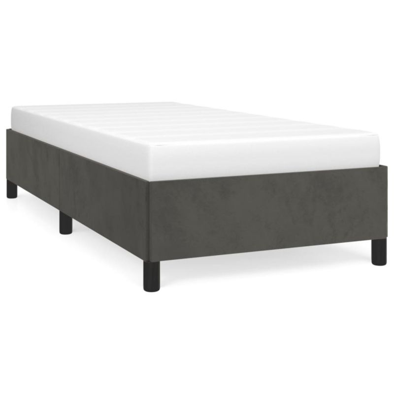 Łóżko tapicerowane WaszeMeble 100x200 cm ciemnoszare WM-347307 1 szt.
