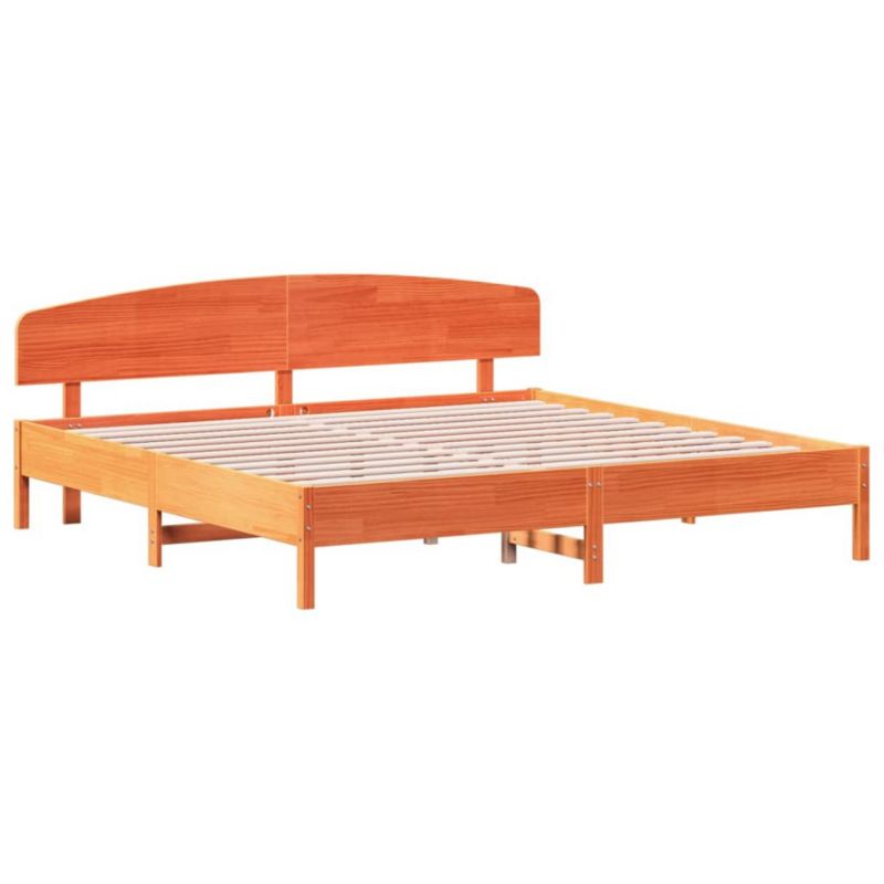 Łóżko drewniane WaszeMeble 180x200 cm brąz WM-3207200 1 szt.