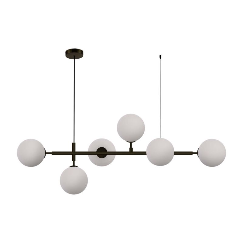 Lampa wisząca Light Prestige Alisa 2403 czarno-biała 125 cm szerokości 6xE14 x 40W 1 szt.