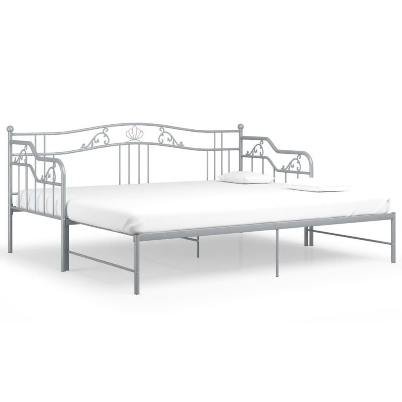 Łóżko metalowe WaszeMeble 90x200 cm szara WM-324766 1 szt.