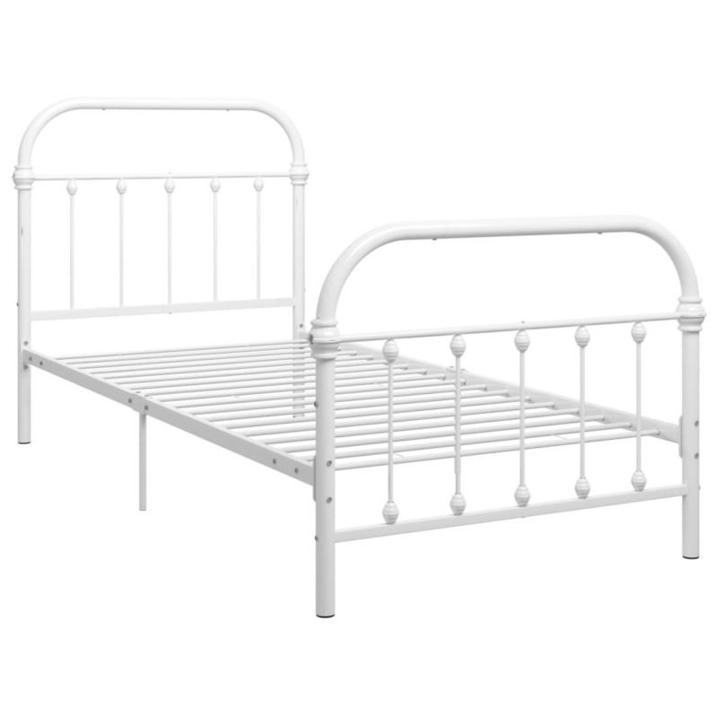 Łóżko metalowe WaszeMeble 100x200 cm biała WM-284493 1 szt.