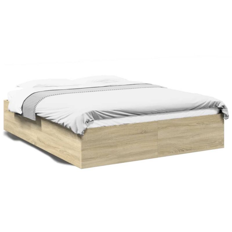 Łóżko drewniane WaszeMeble 150x200 cm brązowe WM-3281009 1 szt.