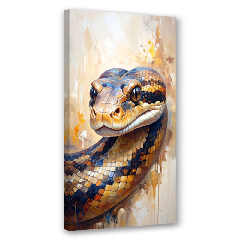 Obraz nowoczesny do salonu Feeby Głowa Węża Zwierzęta Natura 50x100cm 1szt