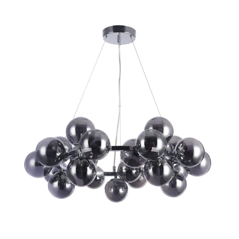 Żyrandol Italux Cabella 2186 chromowany czarny nowoczesny 25xG9 x 1 szt.