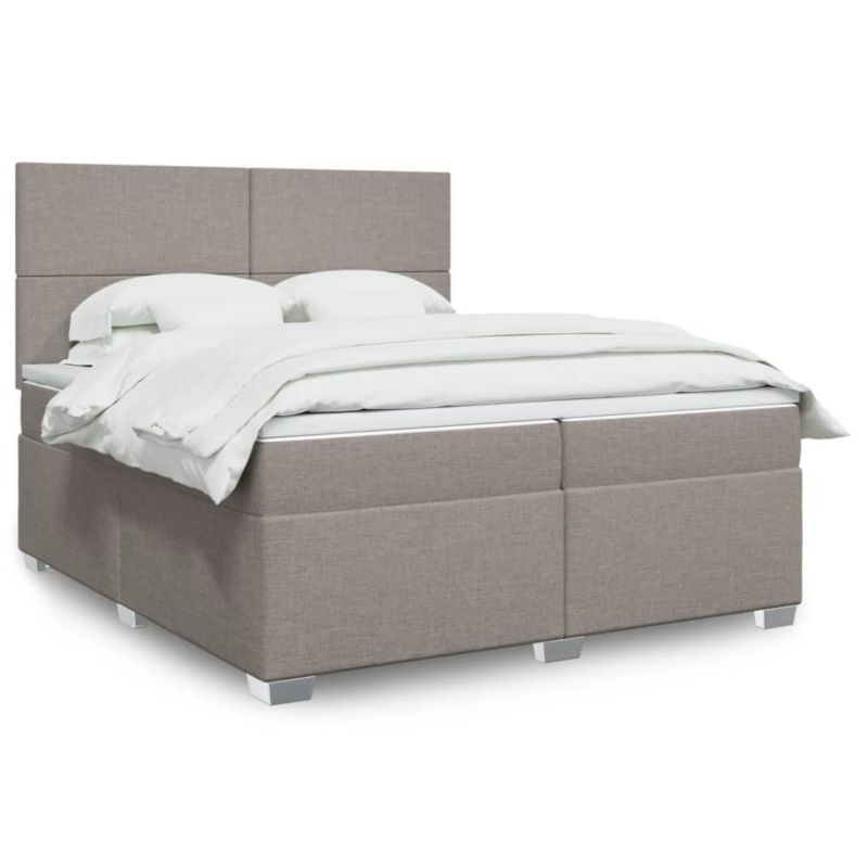 Łóżko z materacem WaszeMeble 200x200 cm taupe WM-3292892 1 szt.