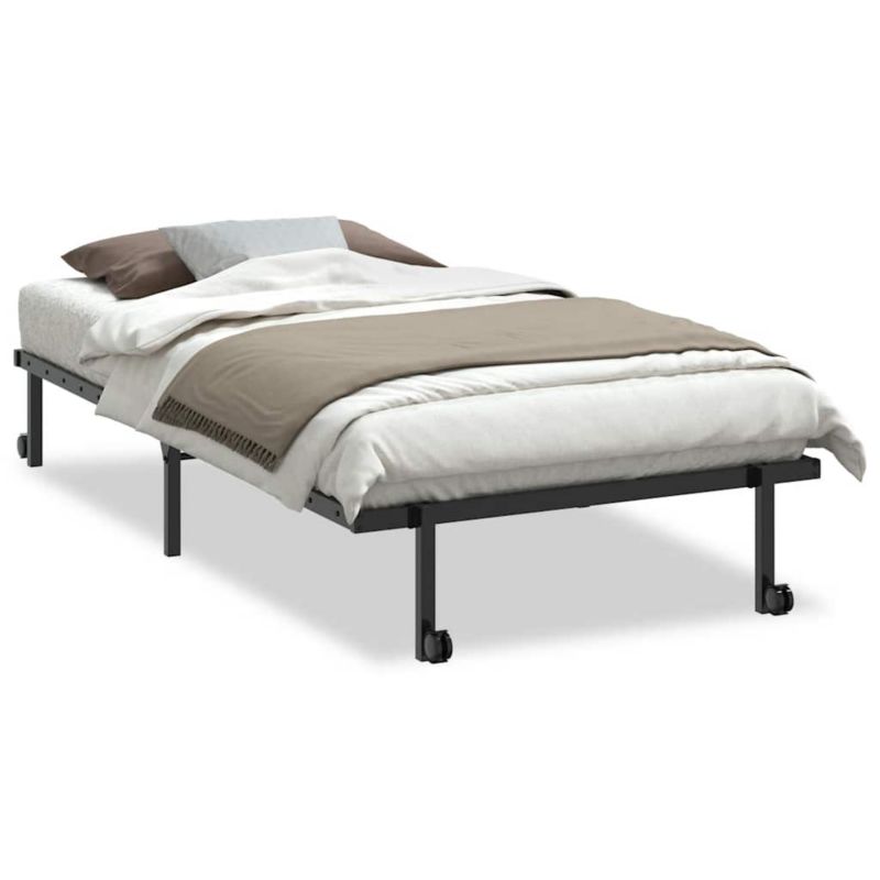 Łóżko metalowe WaszeMeble 107x203 cm czarny WM-4103963 1 szt.