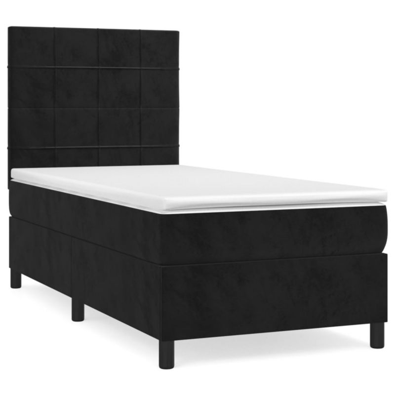 Łóżko kontynentalne WaszeMeble 80x200 cm czarne WM-3142991 1 szt.
