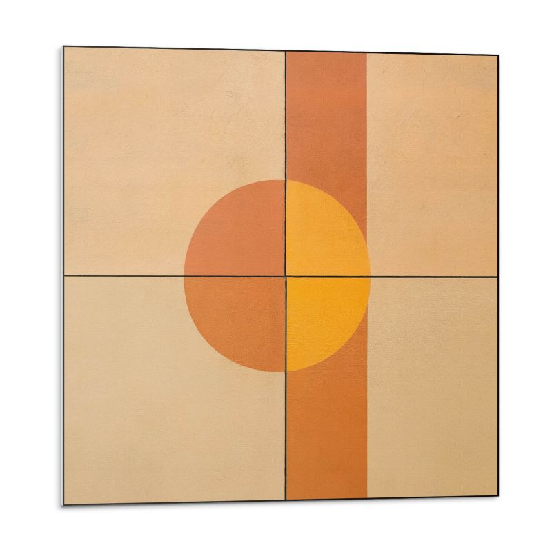 Kafelki samoprzylepne Wallfluent 50x50 cm Wzór w stylu abstrakcyjnej geometrii 4 szt.