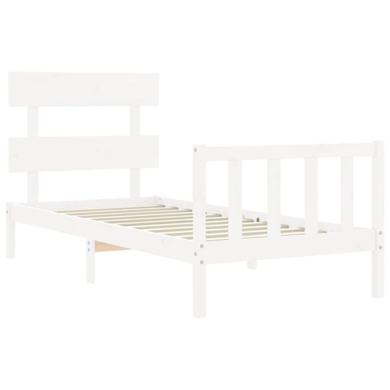 Łóżko drewniane WaszeMeble 90x200 cm biała WM-3193257 1 szt.