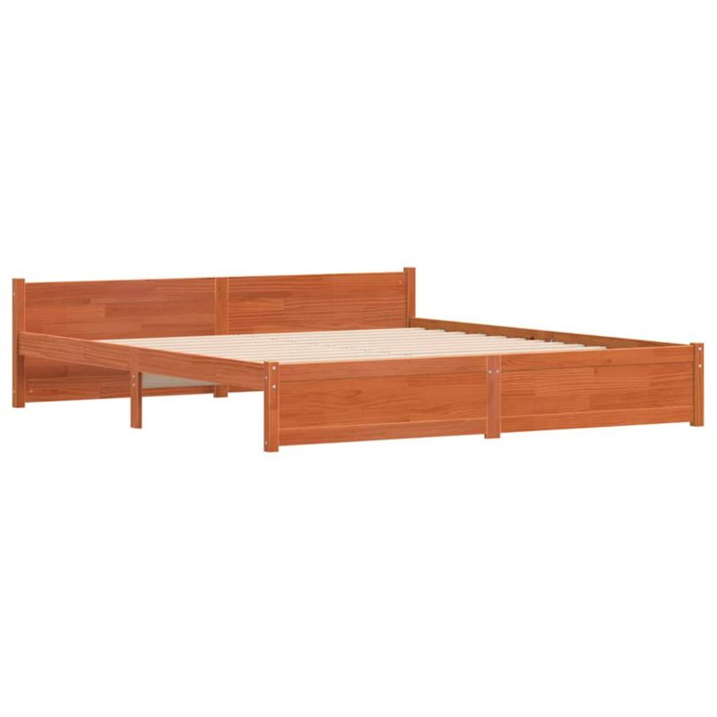 Łóżko metalowe WaszeMeble 200x200 cm brązowy WM-870160 1 szt.