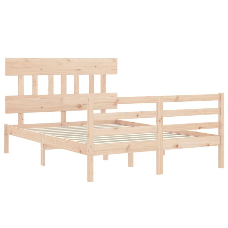 Łóżko drewniane WaszeMeble 120x200 cm brązowe WM-3195151 1 szt.