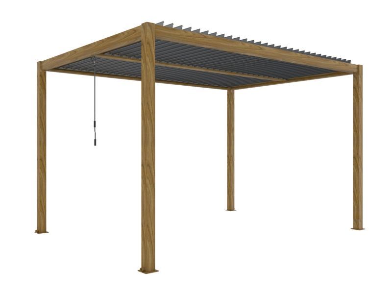 Pergola Ogrodowa Esti&Esta 3x4m Aluminiowa Regulowany Dach Z Oświetleniem LED 1szt