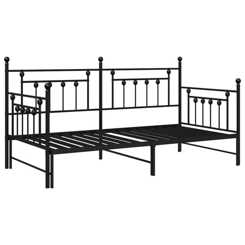 Łóżko metalowe WaszeMeble 100x190 cm czarny WM-42002667 1 szt.