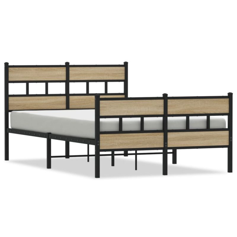 Łóżko metalowe WaszeMeble 120x200 cm dąb sonoma WM-4017118 1 szt.
