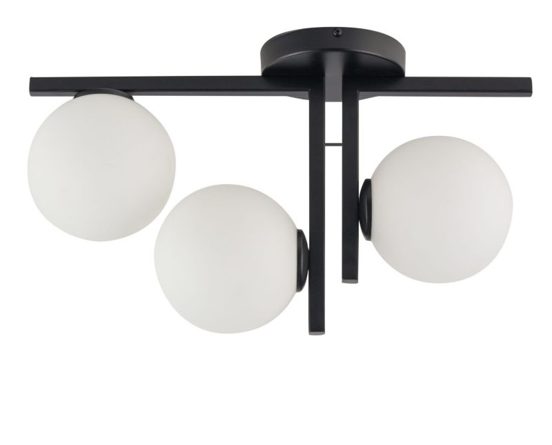 Lampa sufitowa wisząca Sigma Lighting Andy 5791 czarno-biała dekoracyjna 3xG9 x 1 szt.
