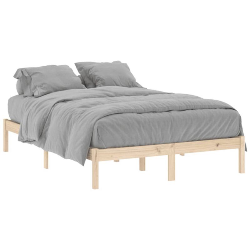 Łóżko drewniane WaszeMeble 137x190 cm brązowe WM-822458 1 szt.
