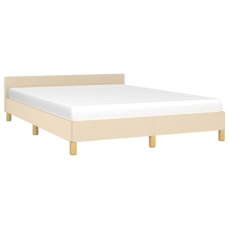 Łóżko tapicerowane WaszeMeble 140x190 cm kremowa WM-347412 1 szt.