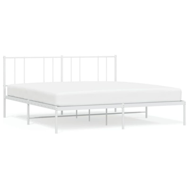 Łóżko metalowe WaszeMeble 200x200 cm biała WM-352536 1 szt.