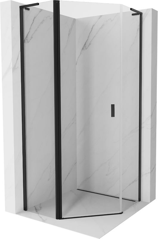 Kabina prysznicowa Mexen Mist L czarna 80x80 cm - 8A8L-080-080-70-00 1 szt.