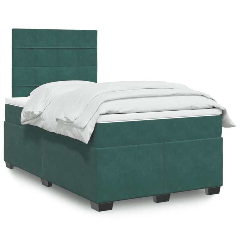 Łóżko kontynentalne WaszeMeble 120x200 cm ciemnozielone WM-3290885 1 szt.