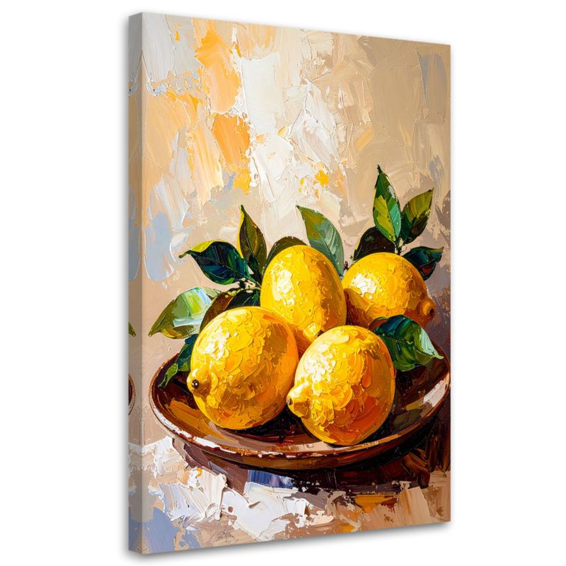 Obraz do kuchni baru jadalni Feeby Cytryny Owoce 60x90cm 1szt