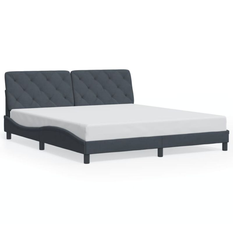 Łóżko tapicerowane WaszeMeble 180x200 cm ciemnoszara WM-3207936 1 szt.