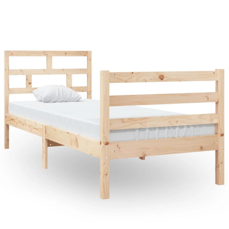 Łóżko drewniane WaszeMeble 75x190 cm brązowe WM-3101243 1 szt.